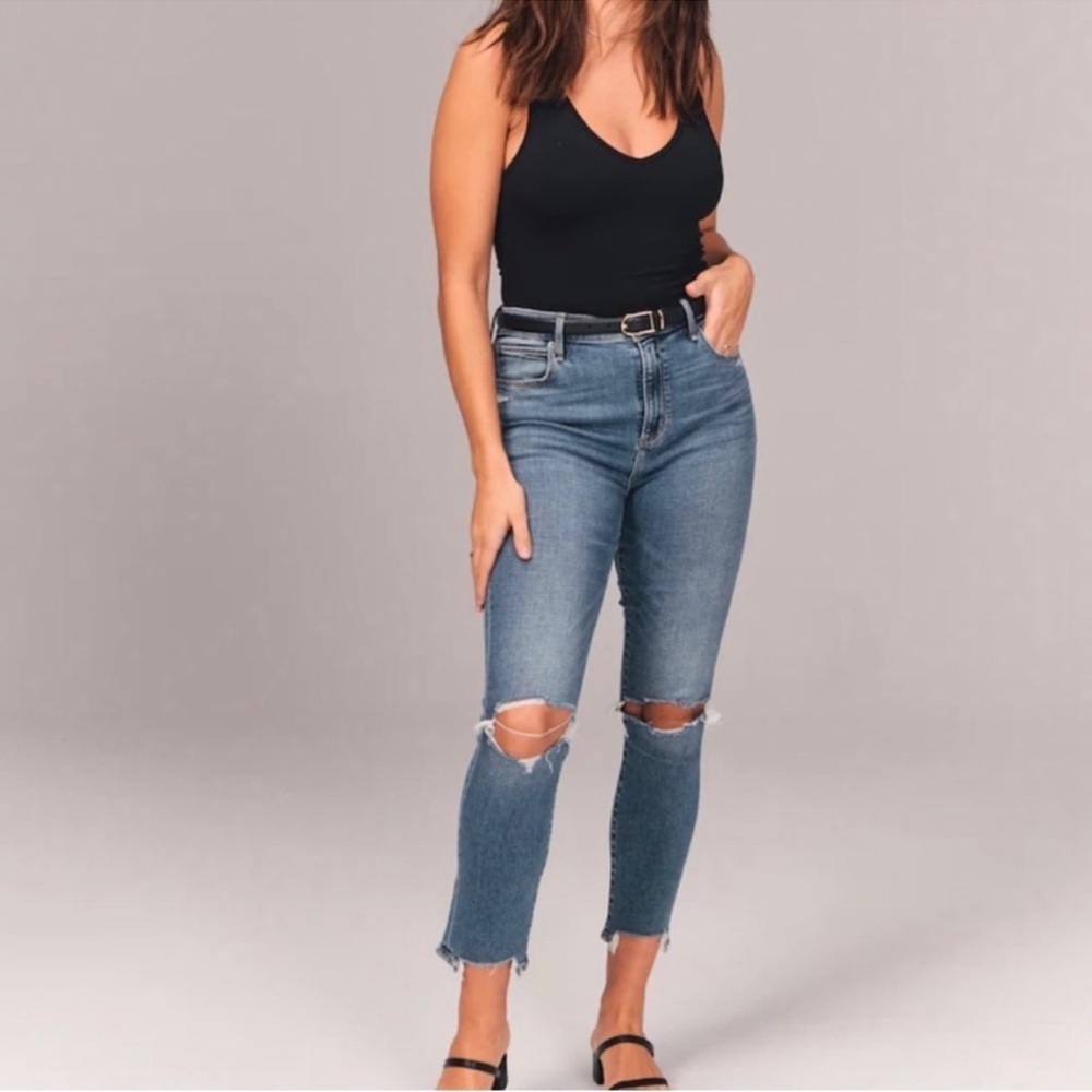 Abercrombie & Fitch High Rise Blue Jeans